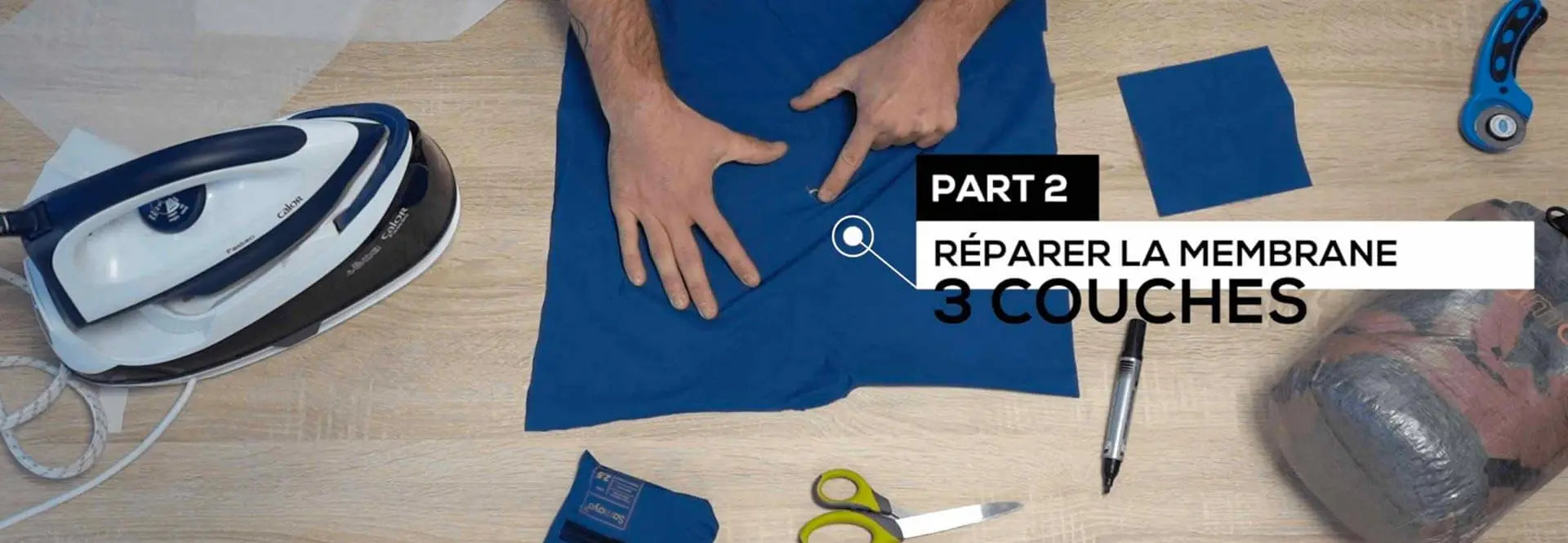 Réparer la membrane de sa tente